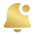 Golden notification bell icon for alerts and bonuses at Crowngreen casino